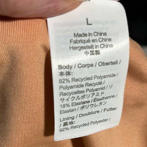 J Crew Bikini Swim Bottom Cheeky Curved Waist Light Pink L (12-14) NWT - Picture 4 of 6